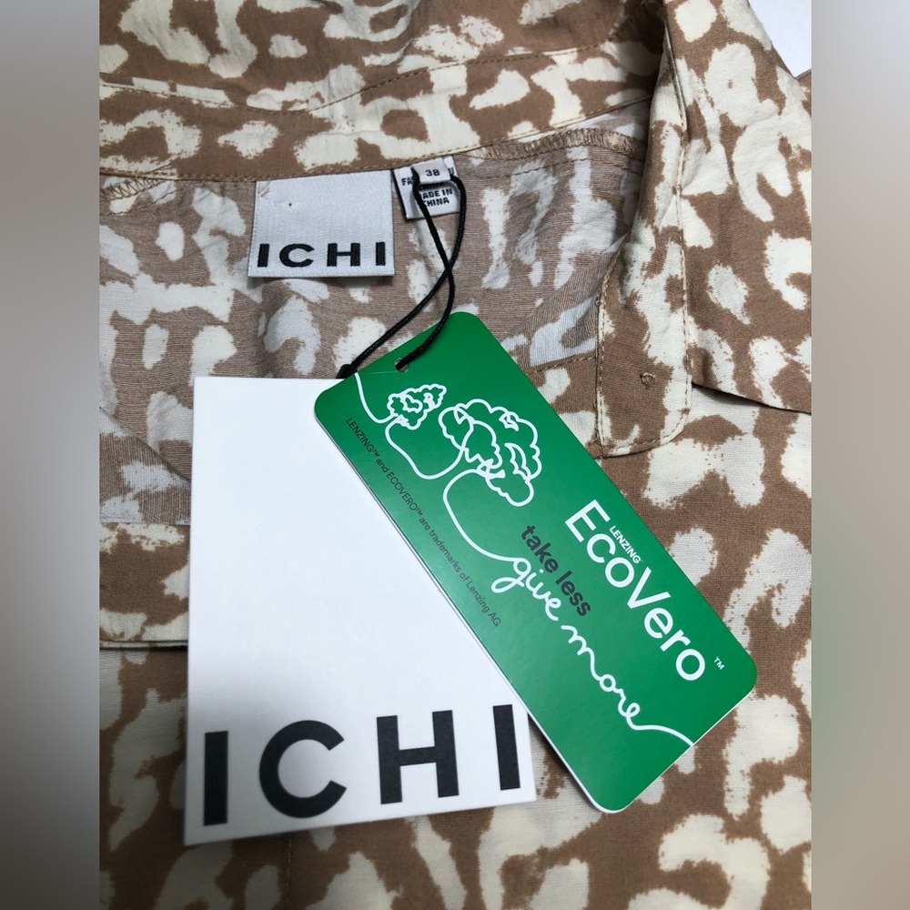 Ichi Tan Leo Belted Button Front Jumpsuit NWT Size 38 - Picture 5 of 10